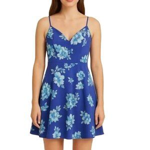 City Studio Violet Floral Fit & Flare Cocktail Dress • Juniors- Size 13 NWOT